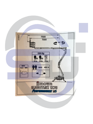 Hinowa,Single Decal, 07199000C - Safety Decals Ltd
