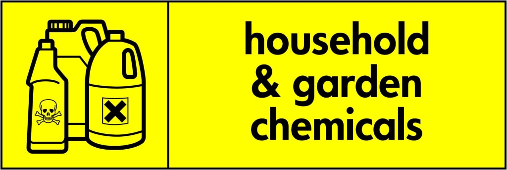 household & garden chemicals - Safety Decals Ltd