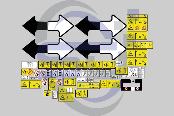 JLG 1350SJP Safety Decal Kit, Sticker Kit - Safety Decals Ltd