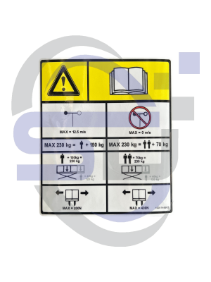 JLG,Single Decal 1001146902 Single Decals