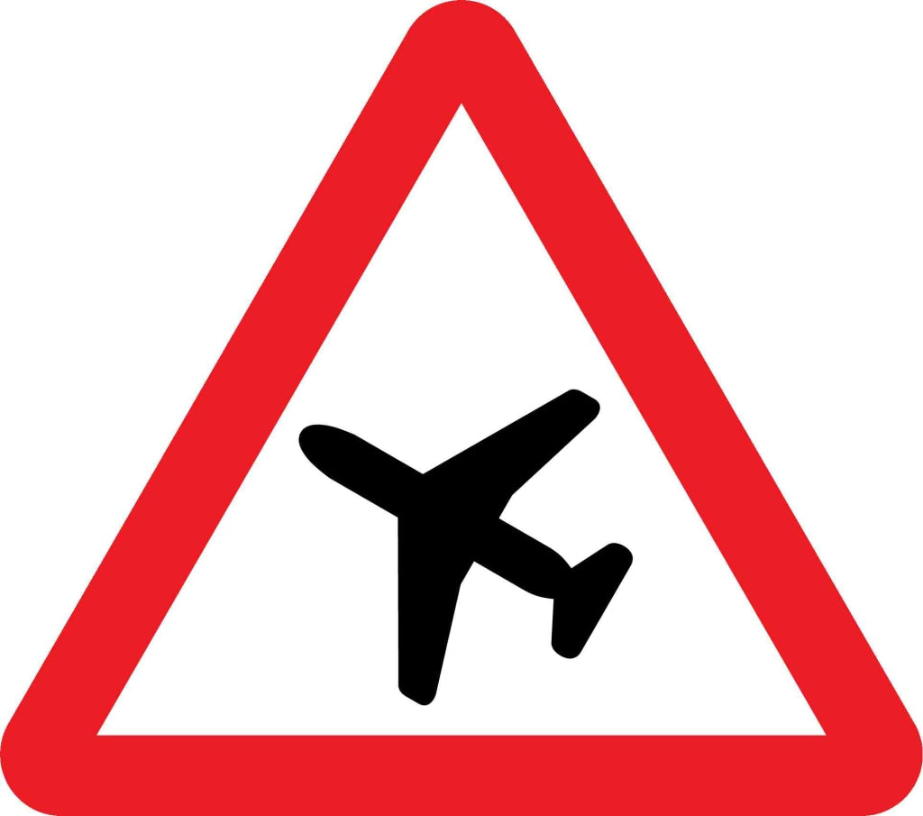 Low-flying aircraft or sudden aircraft noise - Safety Decals Ltd