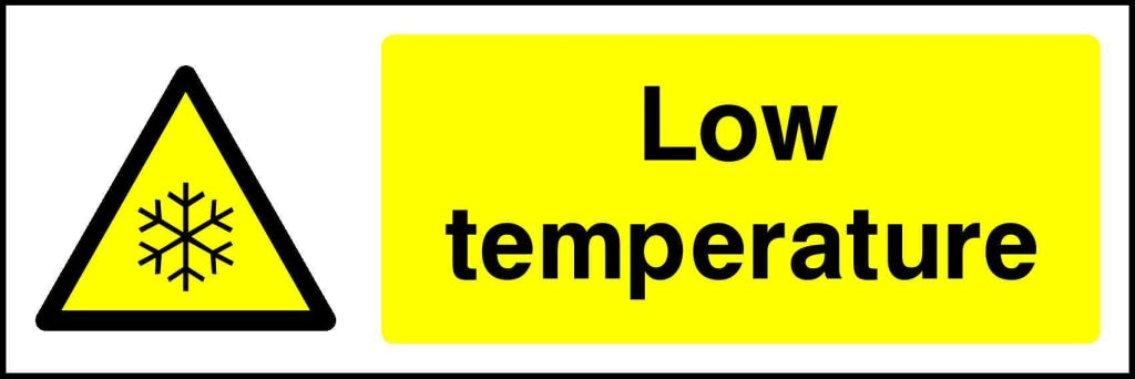 Low temperature - Safety Decals Ltd