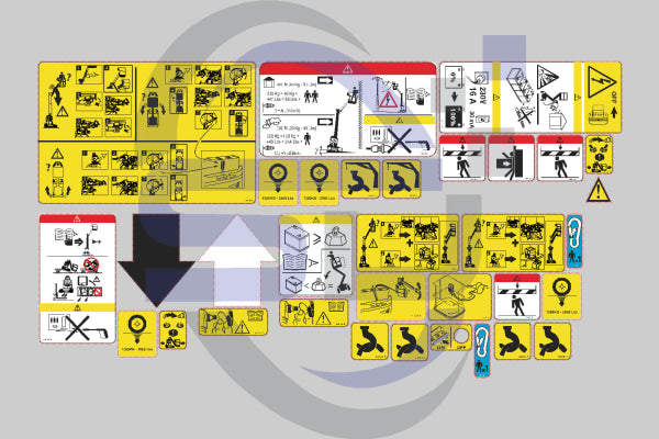 Manitou 80VJR Full Safety Decal, Decal Kit - Safety Decals Ltd