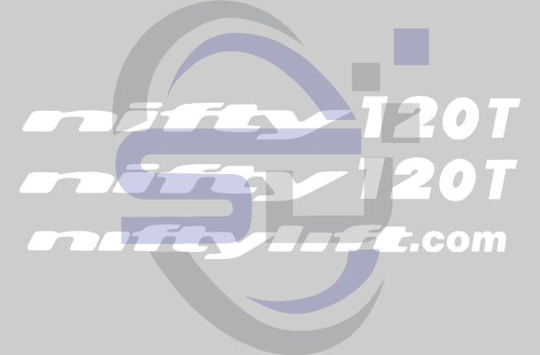 NiftyLift 120T Cosmetic Decal Kit - Safety Decals Ltd
