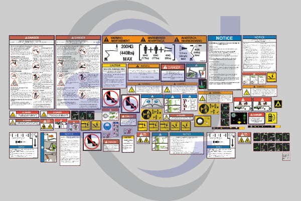 NiftyLift 170 Safety Decal, Decal Kit - Safety Decals Ltd