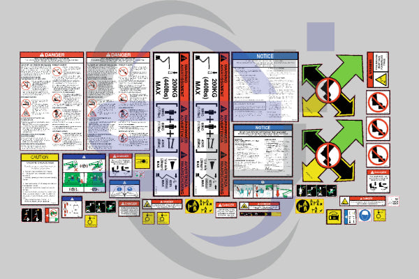 Niftylift HR10 Safety Decal Kit - Safety Decals Ltd