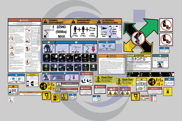 Niftylift HR15 Safety Decal Kit - Safety Decals Ltd