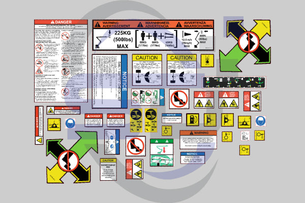 Niftylift HR21 Safety Decal Kit 2017 onwards - Safety Decals Ltd