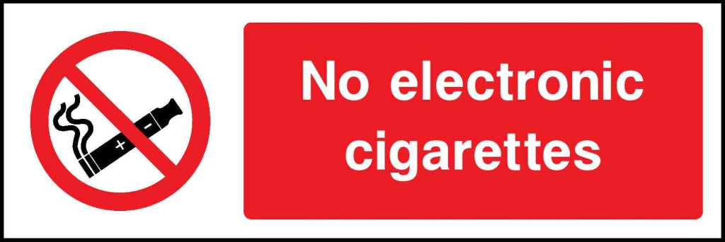 No electronic cigarettes - Safety Decals Ltd
