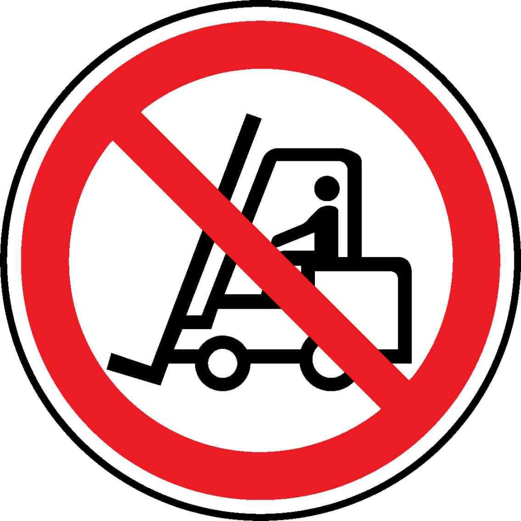 No Forklift Trucks - Safety Decals Ltd
