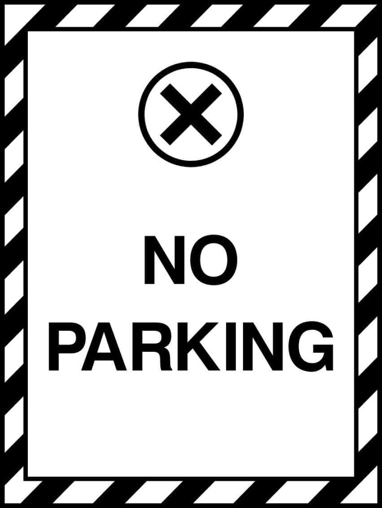 NO PARKING - Safety Decals Ltd