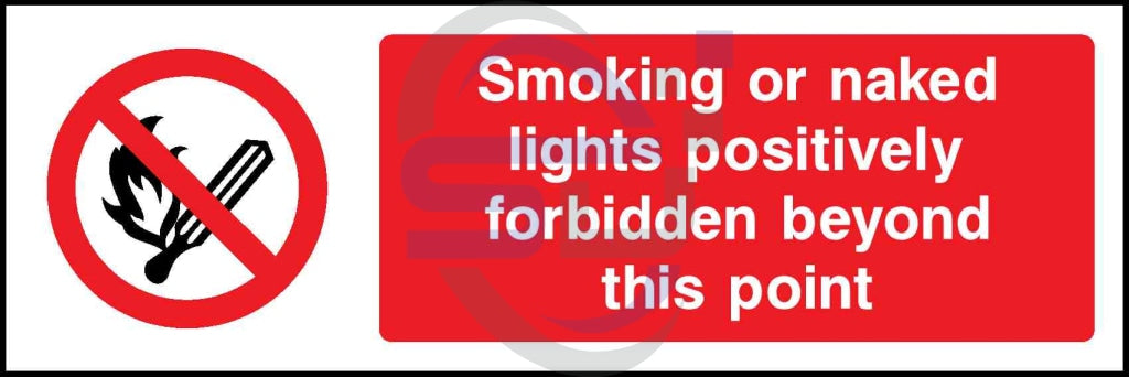 No smoking or naked lights - Safety Decals Ltd