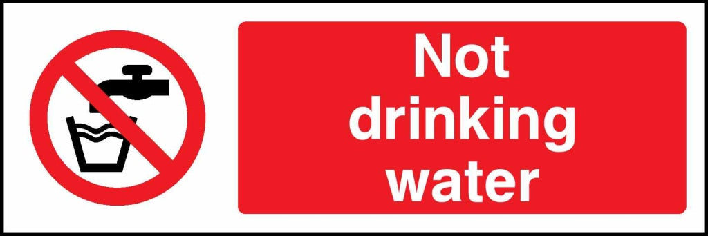 Not drinking water - Safety Decals Ltd