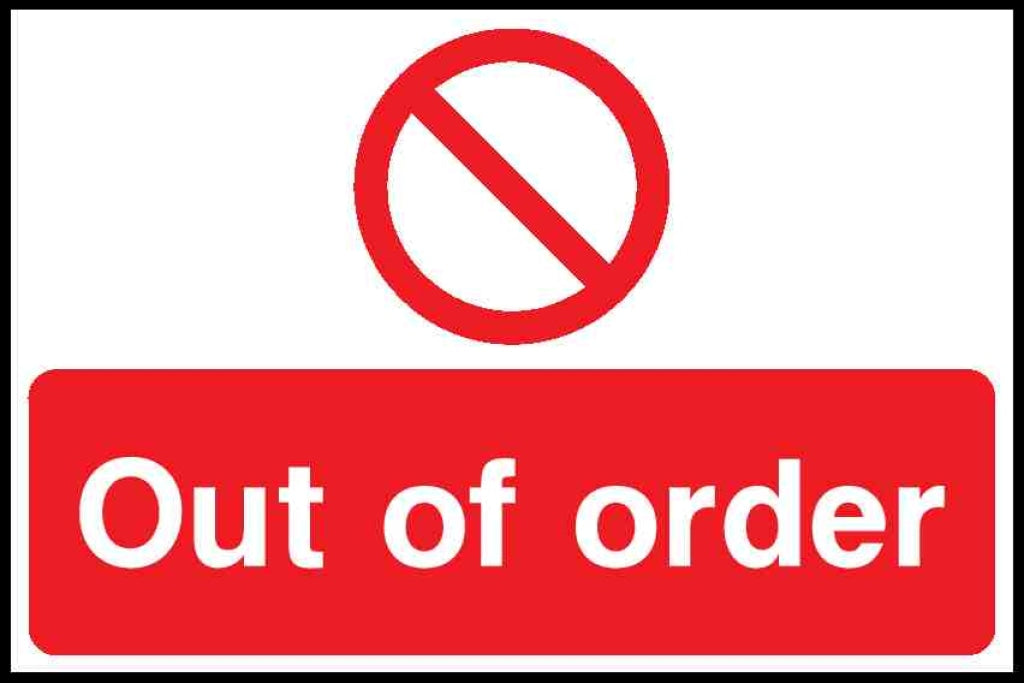 Out of order - Safety Decals Ltd