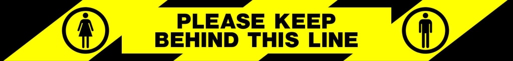 PLEASE KEEP
BEHIND THIS LINE - Safety Decals Ltd