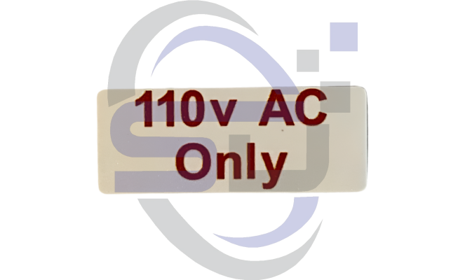 Power Tower, 110v AC Only, Single Decal, SAF1050 - Safety Decals Ltd