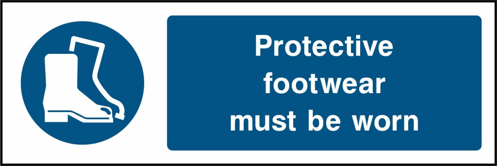 Protective
footwear
must be worn - Safety Decals Ltd