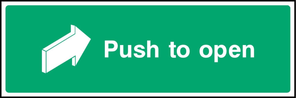 Push to open - Safety Decals Ltd