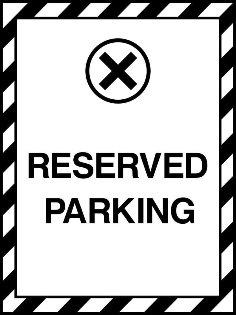 RESERVED PARKING - Safety Decals Ltd