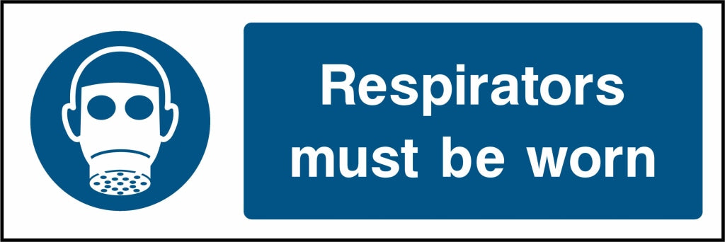 Respirators must be worn - Safety Decals Ltd