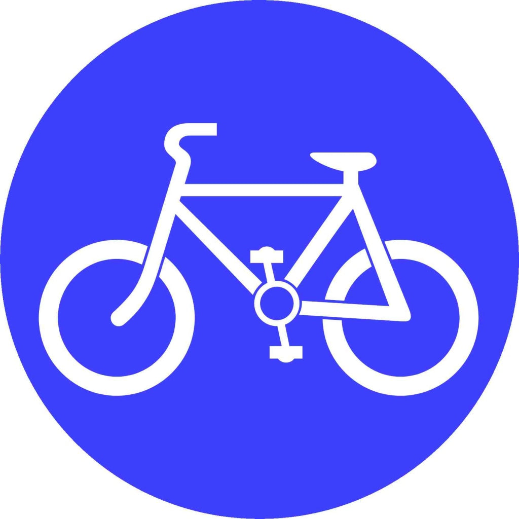 Route recommended for pedal cycles - Safety Decals Ltd
