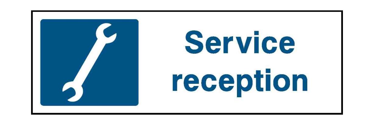 Service
reception - Safety Decals Ltd