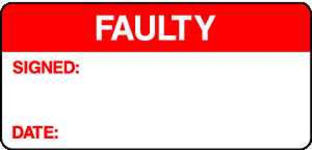 SIGNED: DATE: FAULTY - Safety Decals Ltd