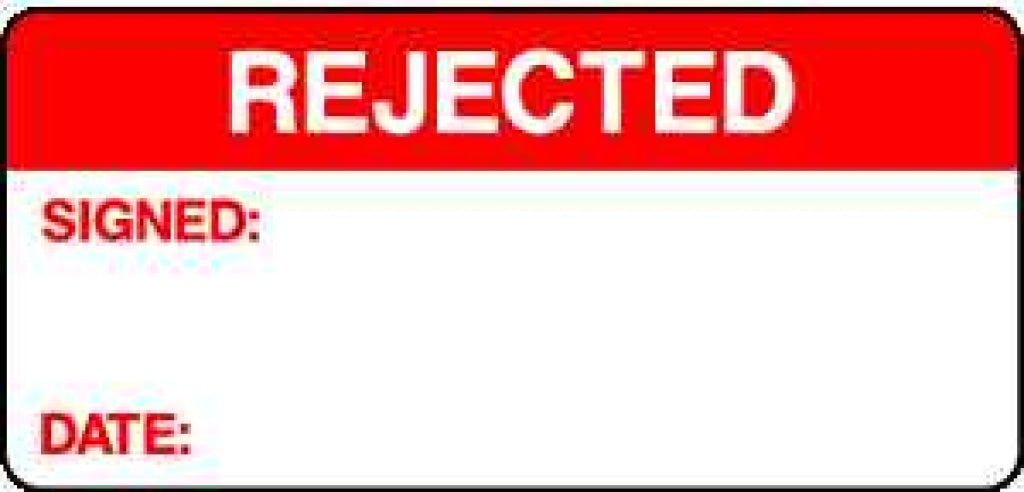 SIGNED: DATE: REJECTED - Safety Decals Ltd