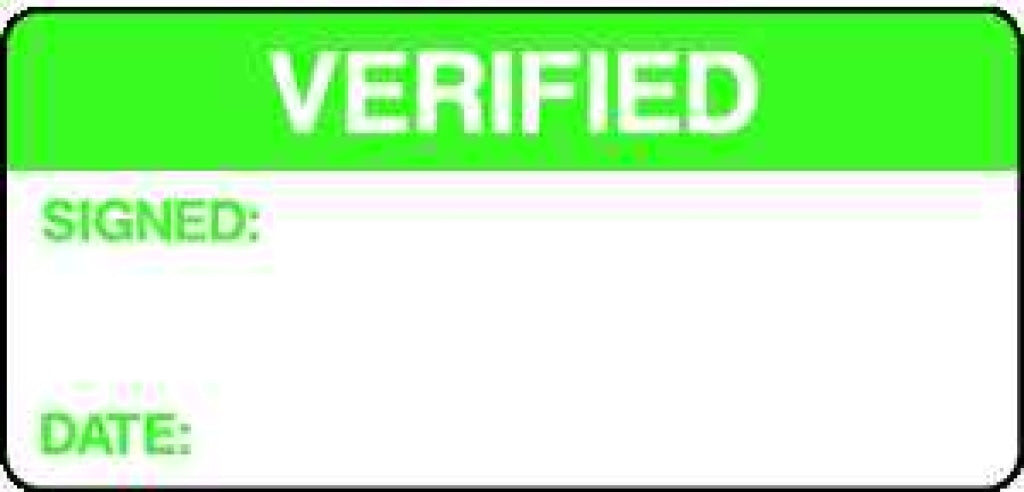 SIGNED: DATE: VERIFIED - Safety Decals Ltd