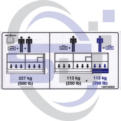 Skyjack Single Decal 130318_ABZZ - Safety Decals Ltd