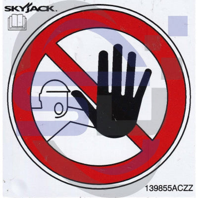 Skyjack Single Decal 139855_ACZZ - Safety Decals Ltd