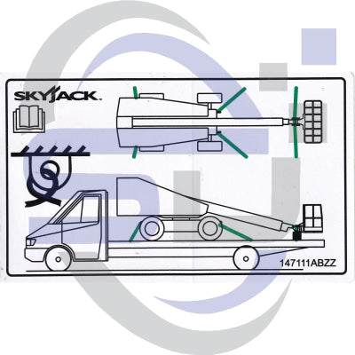 Skyjack Single Decal 147111_ABZZ - Safety Decals Ltd