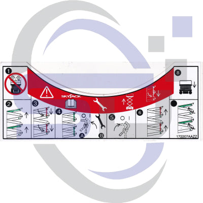 Skyjack Single Decal 172207_AAZZ - Safety Decals Ltd