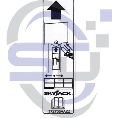 Skyjack Single Decal 172705_AAZZ - Safety Decals Ltd