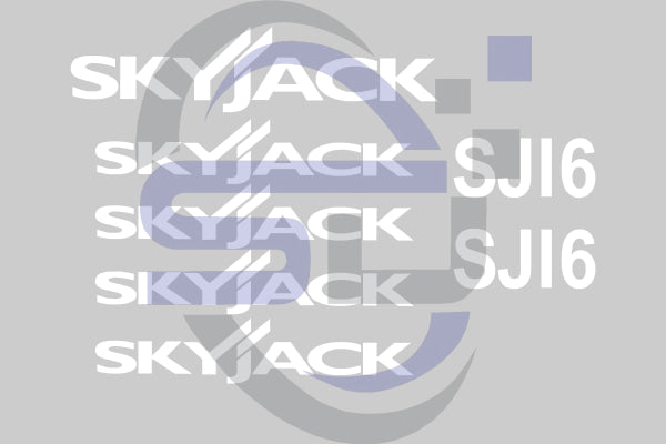 Skyjack SJ16 Cosmetic Decal Kit - Safety Decals Ltd