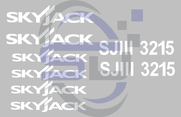 Skyjack SJ3215 Cosmetic Decal Kit - Safety Decals Ltd
