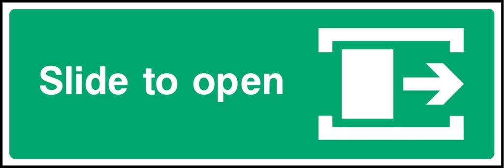 Slide to open - Safety Decals Ltd