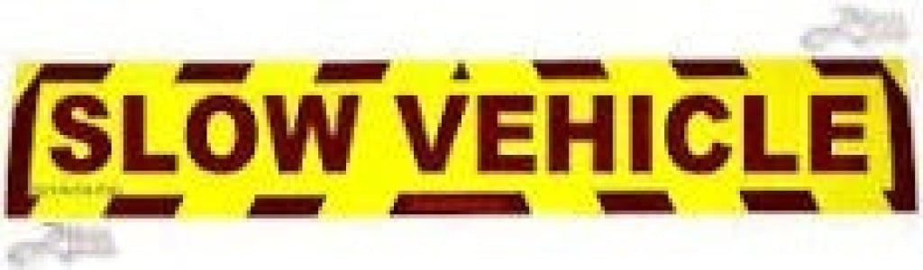 Slow Vehicle Sign Hgv Lorry Sticker - Safety Decals Ltd