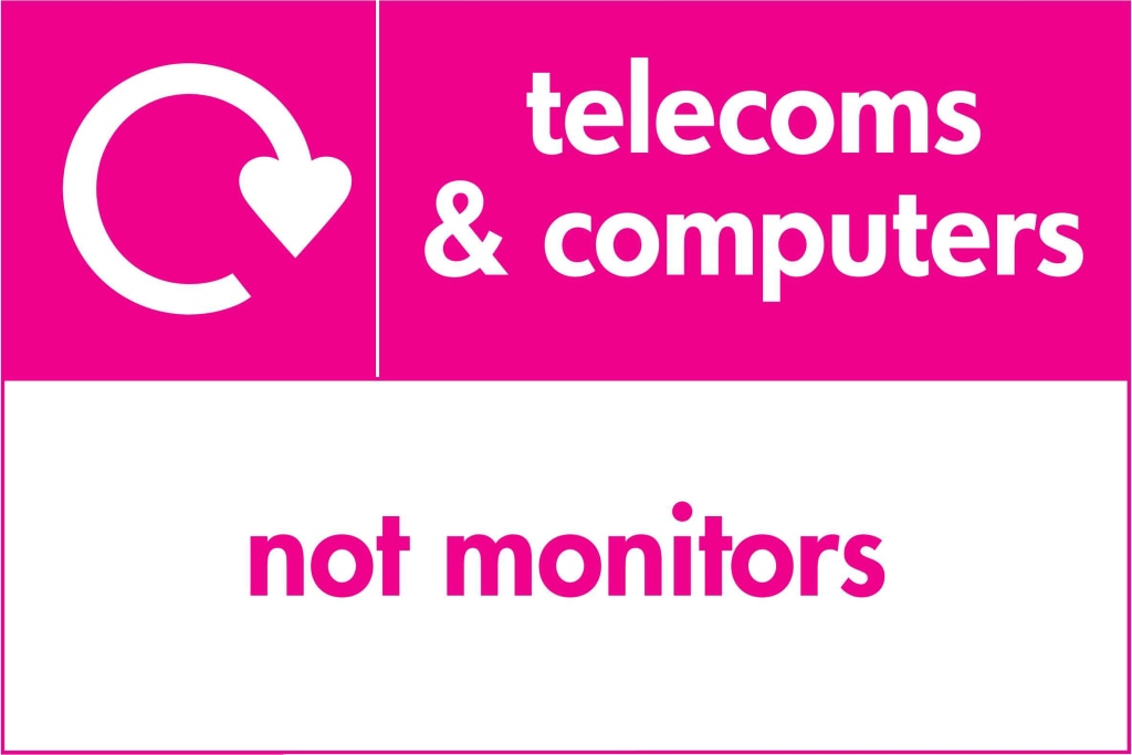 telecoms & computers not monitors - Safety Decals Ltd