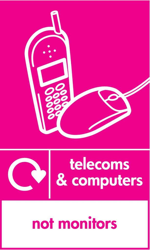 telecoms & computers not monitors - Safety Decals Ltd