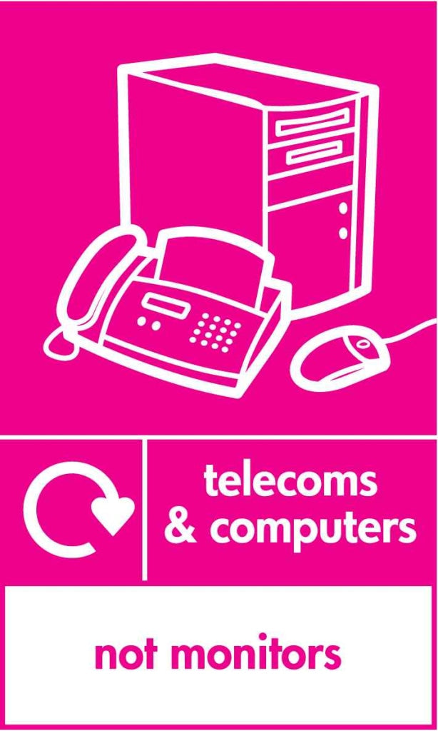 telecoms & computers not monitors - Safety Decals Ltd