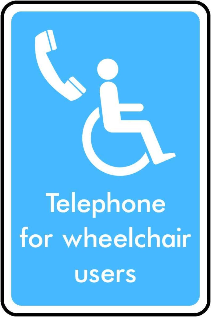 Telephone for wheelchair users - Safety Decals Ltd