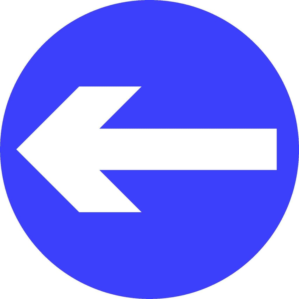 turn left - Safety Decals Ltd