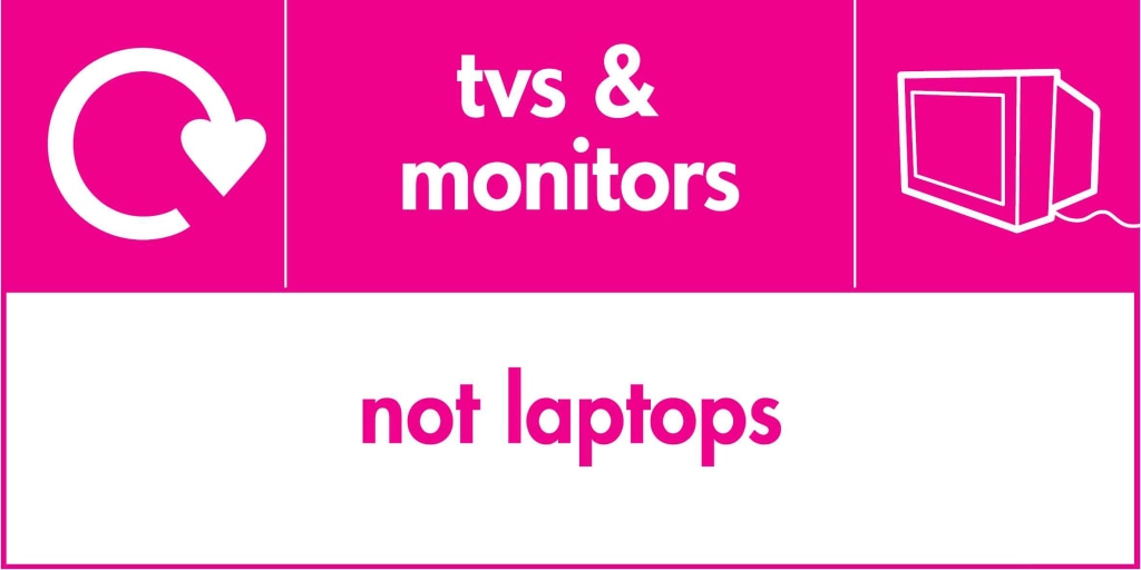 tvs & monitors not laptops - Safety Decals Ltd