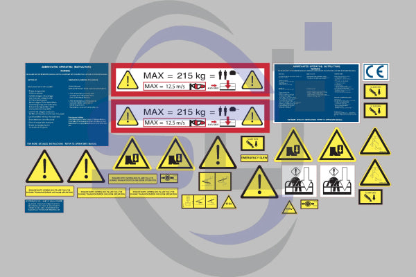 UpRight TL33 Safety Decal Kit - Safety Decals Ltd