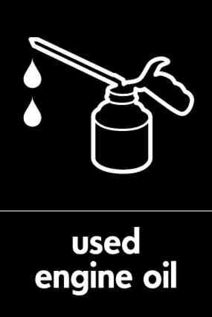 Used Engine Oil - Safety Decals Ltd