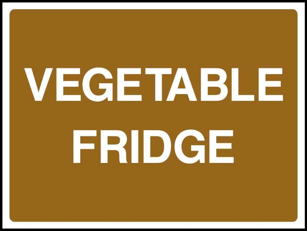 VEGETABLE FRIDGE - Safety Decals Ltd