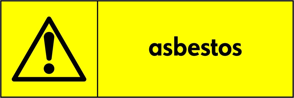 Warning asbestos - Safety Decals Ltd