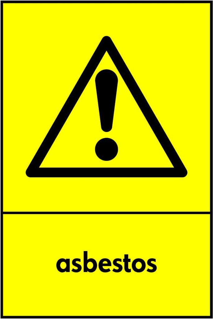 WARNING asbestos - Safety Decals Ltd