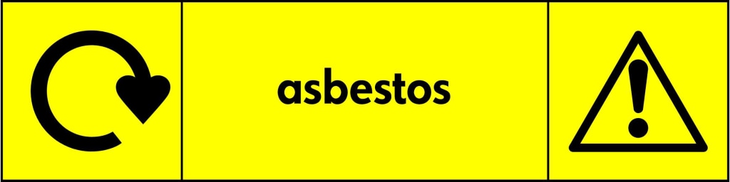 Warning Asbestos Recycling - Safety Decals Ltd